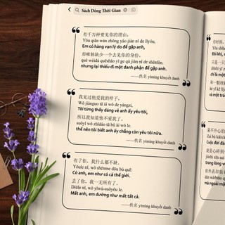 Bộ sách song ngữ Trung Việt - Dòng Thời Gian 3 Tập