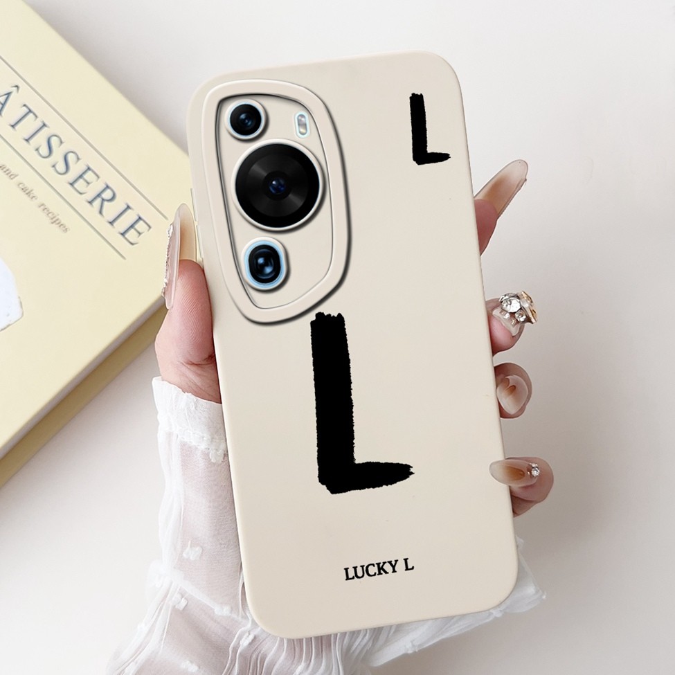 Ốp lưng Huawei P60Art MNA-AL00 Huawei P60 Art Cover Chữ thời trang đơn giản Thiết kế họa tiết A-Z Ốp lưng chống sốc bằng silicon