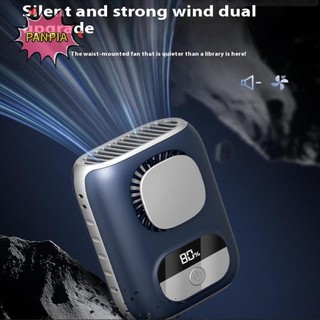 [PNPIA] Quạt thắt lưng di động nhỏ gọn 3CM Kẹp 4000mAh trên quạt cổ cá nhân LED 12H Làm việc 5 tốc độ 10500RPM Luồng khí mạnh có dây buộc VN