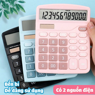 Máy Tính Tính Toán Văn Phòng - Máy Tính Cầm Tay 12 Chữ Số, Sử Dụng Năng Lượng Mặt Trời Tiết Kiệm