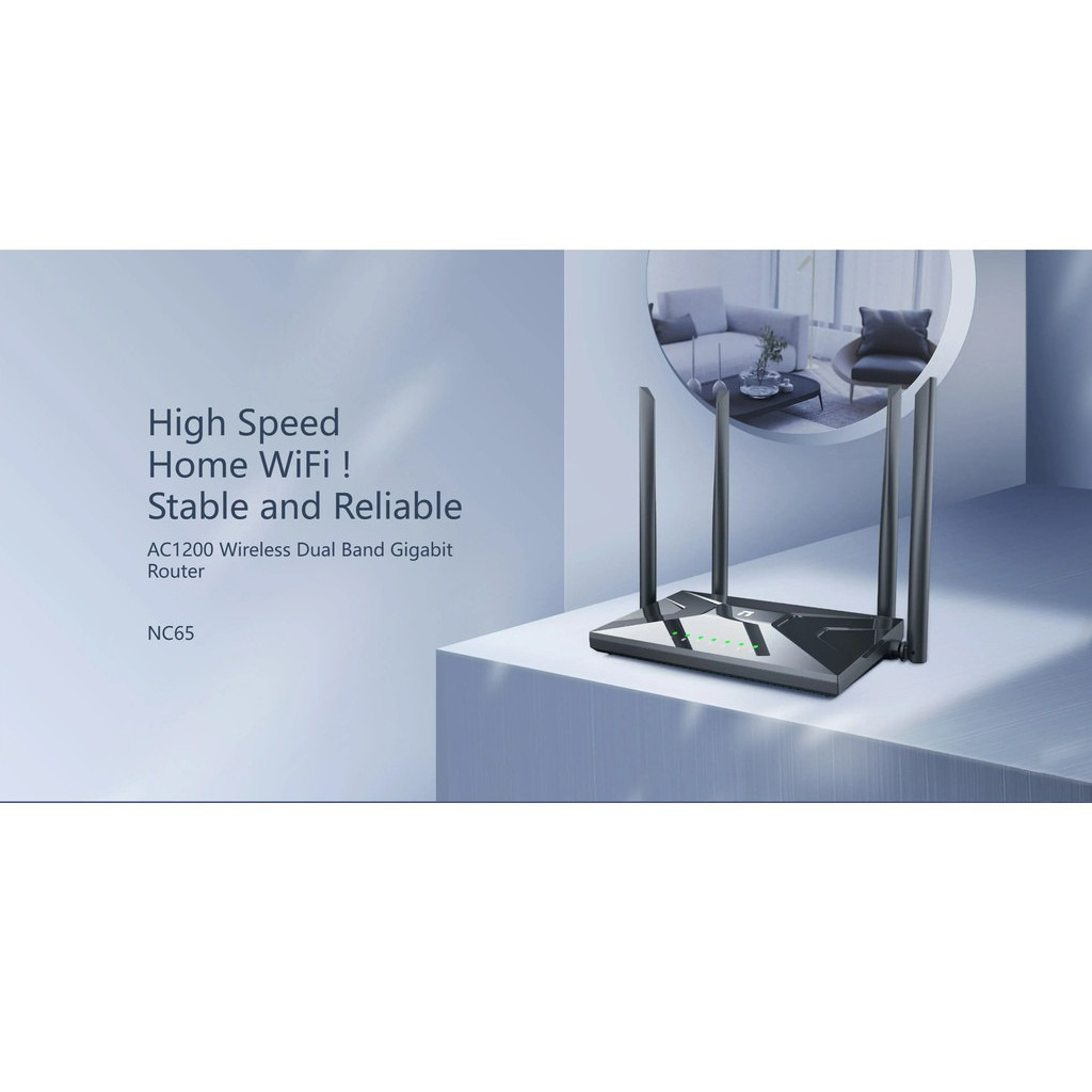 Router WiFi 5 AC1200 - Cổng 1G - Netis NC65 - Băng Tần Kép 2.4GHz ...
