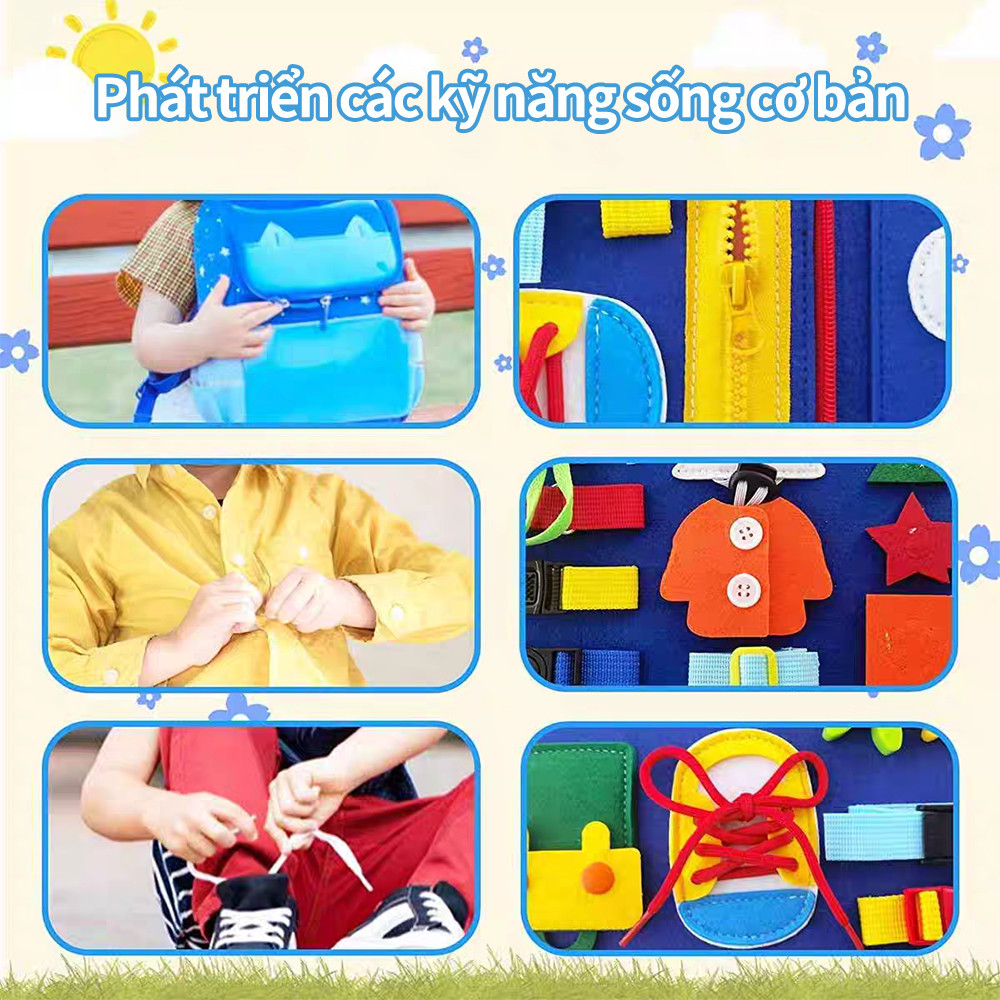Felt Learning Board Early Childhood Education  Educational Toys  Montessori, Busy Book Baby Busy Board