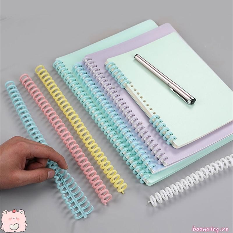 Boom 12mm Binding Lược 30 vòng Cuộn dây ràng buộc Công suất đóng sách lớn Cột sống