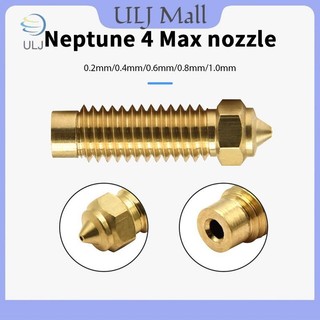 ULJ Dành Cho Elegoo Neptune 4 Plus Vòi Phun Bằng Đồng Thép Cứng 0,2 0,4 0,6 0,8 1.0mm Đầu Phun Máy In 3D Cho Vòi Phun Elegoo Neptune 4 Max.