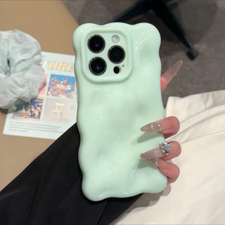 Ốp Điện Thoại Sang Trọng Wave Cloud Cho iPhone16 15 14 13 12 11 Pro Max Chống Sốc Bảo Vệ Camera Chống Rơi Ốp Lưng Mềm