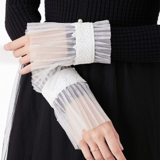 CAPA tay áo trumpet thêu ren cho áo len, dễ gắn và mở rộng