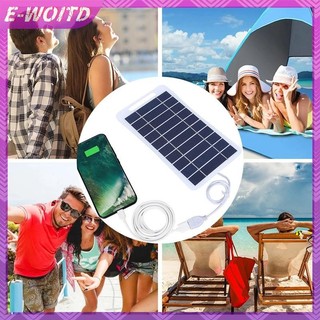 Bảng điều khiển năng lượng mặt trời E-WOITD 2W có USB Chống nước Đi bộ đường dài và cắm trại Di động Điện thoại di động Sạc ngân hàng Bảng điều khiển sạc 5V HNVN