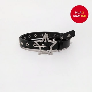 Một nữ y2k star series star hình ngôi sao kim cương sáng chạm khắc khóa kim loại rỗng thắt lưng ngôi sao quần jean thắt lưng phụ kiện phù hợp cho du lịch hàng ngày