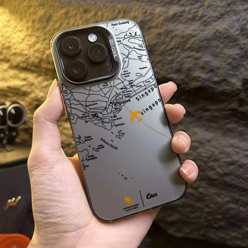 Ốp Điện Thoại Imd Tuyến Đường Máy Bay Tương Thích Cho OPPO Reno 14 13 12 10 11 Pro 13F 12F 11F 6 8 8T 4 5 Pro 6 7 8 Lite 7Z 8Z Tranh Phong Cảnh Ốp Điện Thoại Cứng