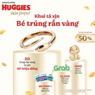 Combo 2 Tã quần Huggies Skin Perfect Mega Jumbo M98+4/ L88+4/XL72+4/XXL64+4 với 2 vùng thấm giảm kích ứng da
