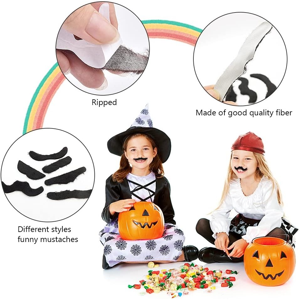 Đảng Râu Halloween Thực Tế Giả Râu Thực Tế Sống Động Halloween Giả ria mép