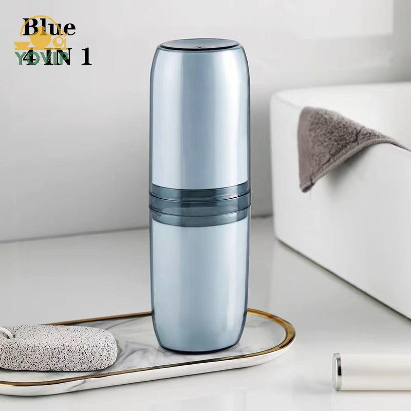 YOVIP 2 / 4 Cốc Bàn Chải Đánh Răng Hộp Bảo Quản Cốc Nước súc Miệng Di Động Hộp Bảo Quản Kem Đánh Răng Đồ Dùng Vệ Sinh Du Lịch Cốc Bàn Chải Đánh Răng Di Động VN