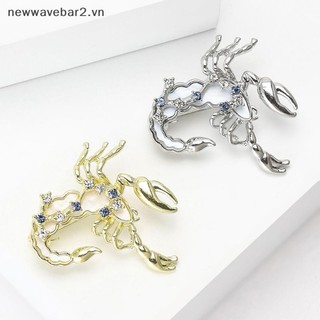 Phụ Kiện Trang Sức Cung Hoàng Đạo Thanh Lịch - Hình Con Cua Sáng Tạo, Kim Cương Giả, Trâm Cài Chân Nam Nữ