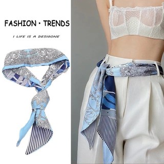 Dải Dài Khăn Lụa Nhỏ Hạt Điều Đầu Phù Hợp Với Cao Cấp Mỏng Phong Cách Xuân Thu Phong Cách Phù Hợp Với Áo Sơ Mi Ruy Băng Phong Cách Tóc Streamer