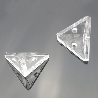12 Chiếc Acrylic Góc Chân Đế Với Ốc Vít Bán Trong Suốt Trong Suốt 3 Lỗ Góc Phải Khớp Giá Đỡ