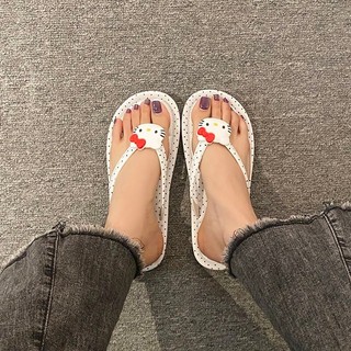 Dép Influencer Hoạt Hình kt Mèo Flip-Flops Nữ Mặc Ngoài Thời Trang Dễ Thương Phù Hợp Với Nhà Phiên Bản Hàn Quốc ins Cao Cấp Mùa Hè