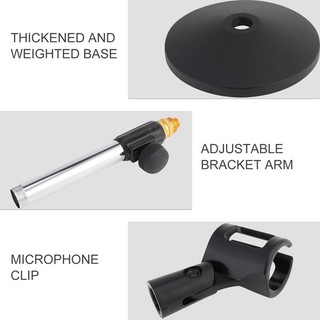 Giá đỡ micro để bàn cho micro Đế kim loại Giá đỡ máy tính để bàn tại nhà Phát sóng trực tiếp Hội nghị trực tuyến