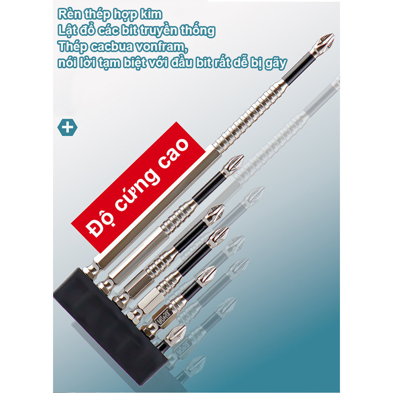 Bộ Mũi Vít K5 Đa Năng, chống trượt, Lực Hút Từ Tính Mạnh, Chống va đập, chuôi lục giác 6.35mm
