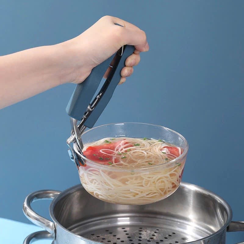 Bộ Dụng Cụ Gắp Bát Đĩa Chống Nóng 6 Món Tiện Lợi, Kẹp Gắp, Kẹp Nhấc, Găng Mỏ Vịt, Miếng Lót Nồi