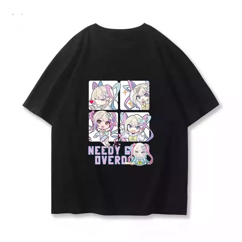 YB1 Needy Streamer Overload Typing of The Net hoạt hình áo thun mùa hè Áo thun tay ngắn hàng đầu BY1