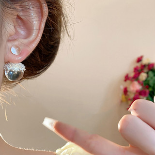 Bông tai hạt tròn thiết kế mới phong cách thoáng mát, phù hợp cả trước và sau