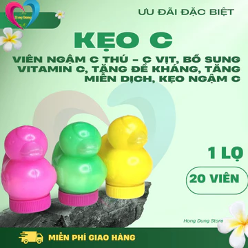 Viên ngậm C Thú - C vịt, Bổ Sung Vitamin C, Tăng Đề Kháng, Tăng Miễn Dịch, Kẹo Ngậm C