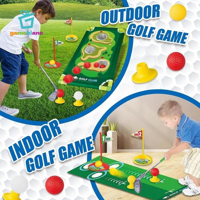 Bộ Golf Vui Nhộn gamchiano Cho Trẻ Em, Cho Bé Gái Và Bé Trai, Quà Tặng Giáng Sinh Và Sinh Nhật Cho Bé 3, 4, 5, 6 Tuổi