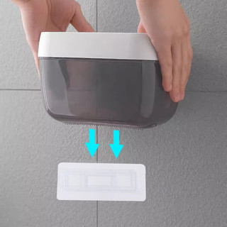[Đến 3-5 ngày] Hộp đựng khăn giấy chống nước có giá đỡ điện thoại | Hộp đựng khăn giấy bằng nhựa hiện đại cho phòng tắm ô tô phòng khách | Thiết kế dễ dàng & 4 màu