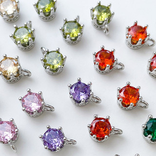 Trang sức handmade vàng mạ zircon trắng - mặt dây chuyền, vòng tay, bông tai
