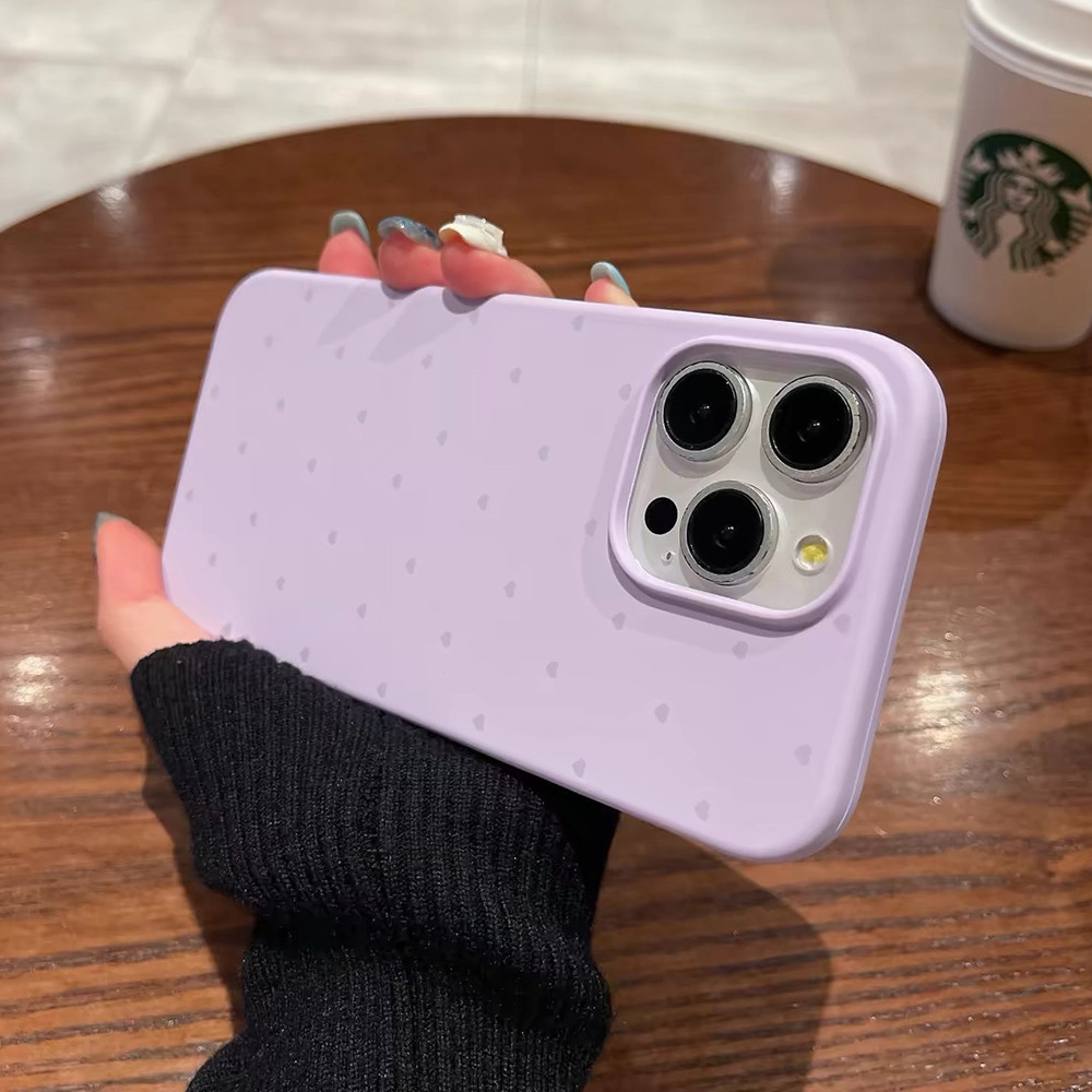 Ốp điện thoại silicon lỏng hình trái tim MulticolorLove cho iPhone 17 Pro Max 16 Plus 15 14 13 12 Pro Max Bảo hiểm toàn diện Vỏ mềm bảo vệ chống sốc