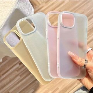 Ốp Điện Thoại Mờ Mờ Đơn Giản Cho iPhone 11 12 13 14 15 Pro Max XR XS Max Ốp lưng Mềm Chống Bẩn Siêu Mỏng