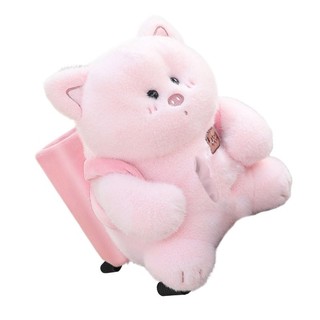 Com * Hộp đựng khăn giấy ô tô và thùng rác Hoạt hình Búp bê sang trọng Hộp đựng giấy tay vịn tự động