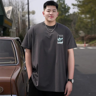 [Plus Size] Áo thun nam 10XL 9XL Size lớn Plus Size Cotton cổ tròn tay ngắn Oversize Áo 10XL 9XL