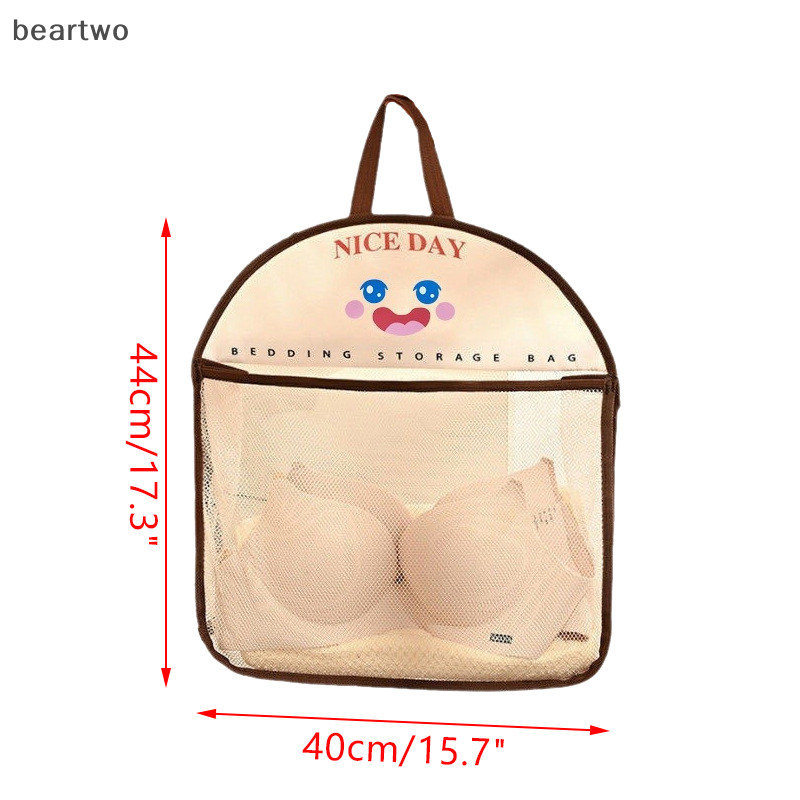 < Beartwo > Túi đựng lưới dung tích lớn Túi đựng rau củ có thể tái sử dụng Túi đựng lưới Túi đựng đồ nhà bếp Tất lưới đẹp