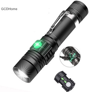 Đèn pin chống nước LED có thể sạc lại sáng GCDHome HOT