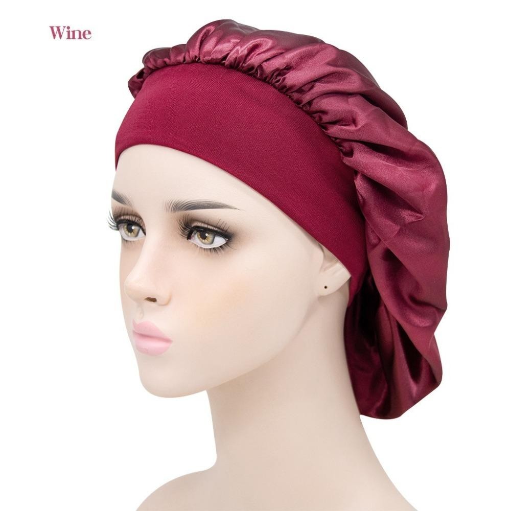 Mũ Ngủ MERIGGIARE, Mũ Bonnet Satin Có Thể Điều Chỉnh Thoáng Khí, Mũ Bonnet Tóc Co Giãn Thời Trang Cho Nam Nữ
