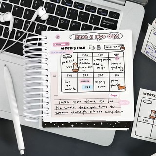 Giấy ghi chú cute Doodle Animal 30 tờ Nhà Kawaii