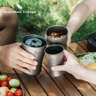 Boundless Voyage Bia Titan Cola Cup 240ml 380ml 600ml Cắm Trại Siêu Nhẹ Có Thể Xếp Chồng Trà Cà Phê Đá Cốc Nước Lạnh