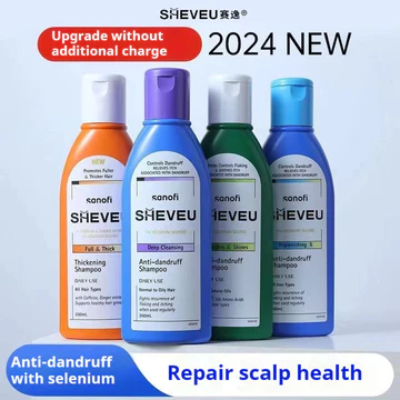 Dầu gội tóc SHEVEU ❈ ❈ 🍎 ❈ 🇾 Dầu gội chống ngứa Selenium Sulfide Dầu gội chống gàu Kiểm soát dầu Dầu gội lông tơ loại bỏ dầu Chăm sóc tóc 200ml
