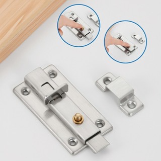 Chốt Khóa Cửa TRƯỢT - Then Cửa Bằng INOX, full ốc vít, Bản Lề Then Chốt Gài Khoá Cửa Có Tay Cầm Bằng 100% INOX SUNND