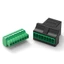 WU Ethernet RJ45 Nữ sang 8 Pin Vít Đầu Nối Mạng Bộ Chuyển Đổi Cho Cat7 Cat6 Cat5 Cat5e Extender