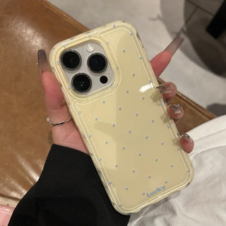Túi khí chấm bi màu trơn sang trọng sang trọng Vỏ điện thoại chống rơi cho iPhone15 14 13 Pro Max Vỏ bảo vệ camera chống sốc Vỏ silicon mềm