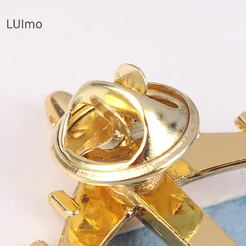 Luimo Kim Loại Máy Bay Thổ Cẩm Tự Làm Thời Trang Pin Hợp Kim Huy Hiệu Vintage Pin Khóa Huy Hiệu Khóa Phụ Kiện Trang Sức SBS