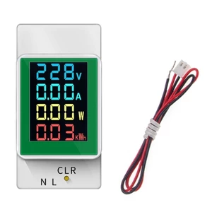 Máy đo năng lượng một pha kỹ thuật số Bộ đếm điện AC50-300Volt 100A Đồng hồ đo điện