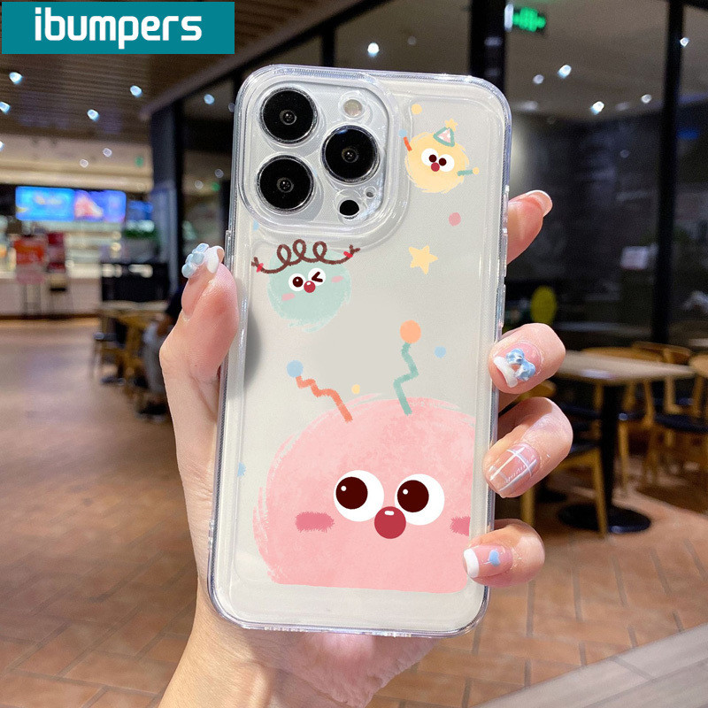 ibumpers Ốp lưng Iphone đẹp hài hước hoạt hình In hình Trong Suốt Ốp điện thoại TPU Silicone Mềm Chống sốc Chống bẩn Cho Iphone 15 14 12 13 11 Pro Max IP 7 8 Plus Iphon X XS XR