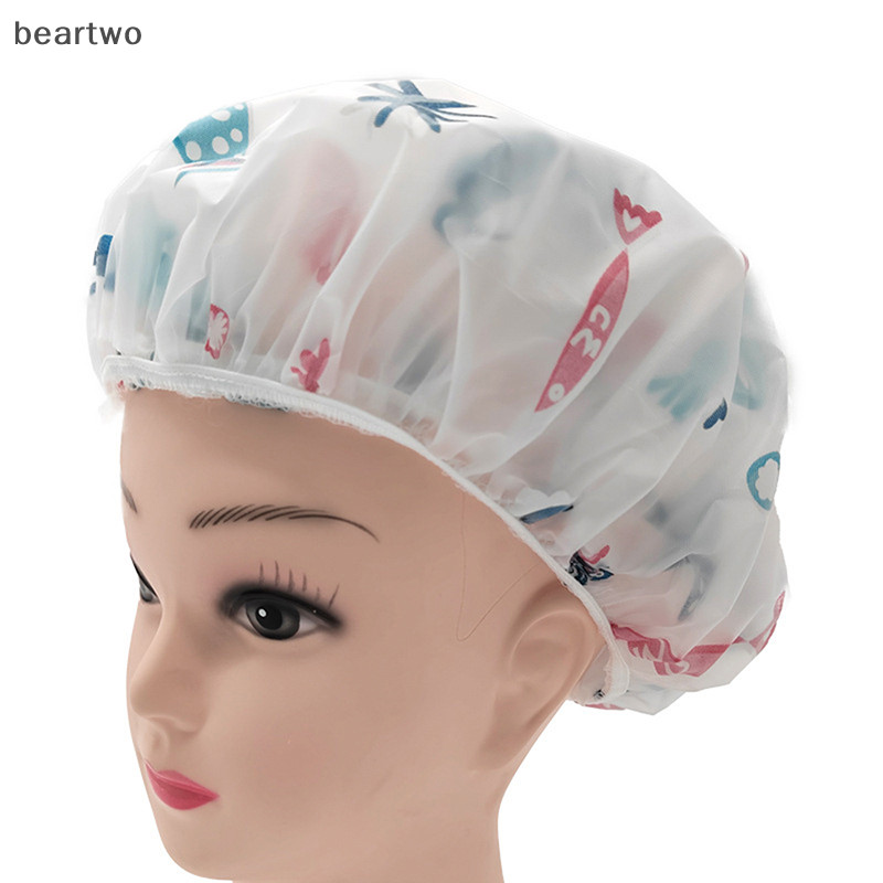 < Beartwo > Vòi hoa sen chống thấm nước Dày co giãn cho nữ Salon tóc Đồ dùng cho nữ Vòi hoa sen đẹp