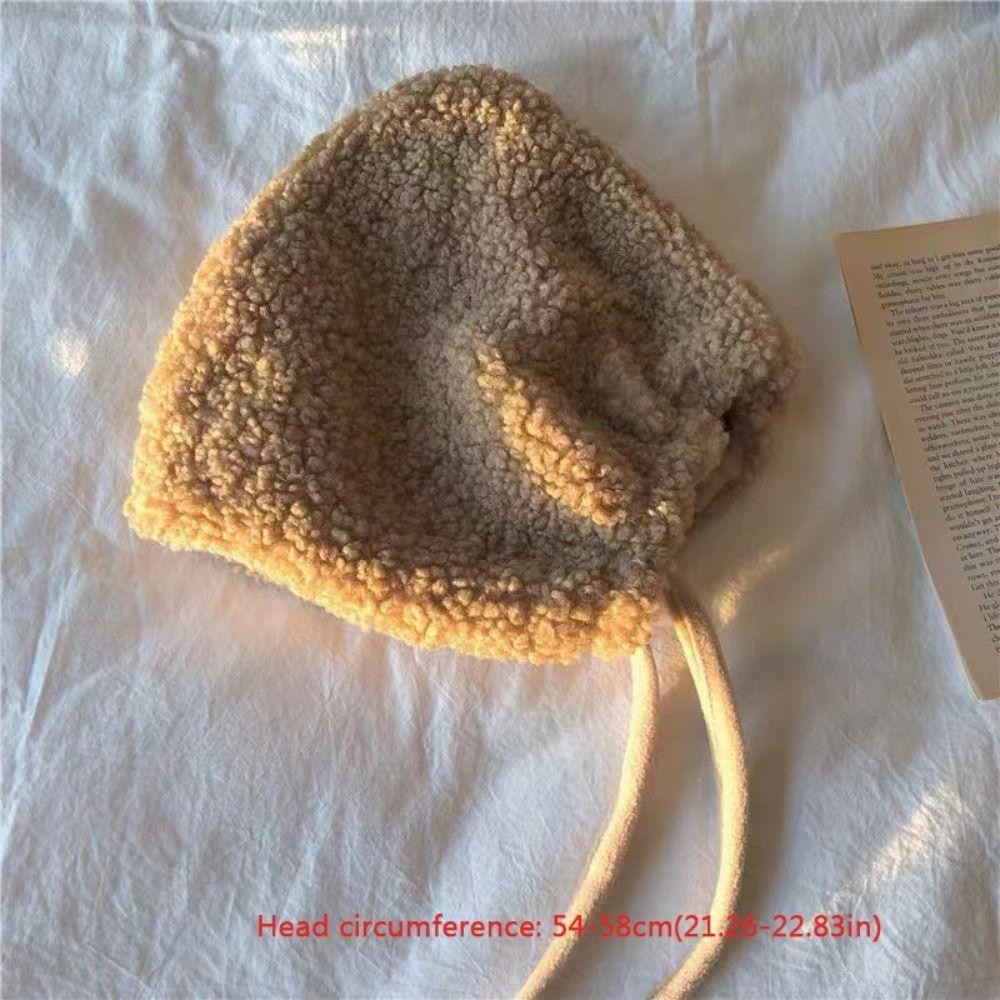 Mũ Beanie mùa đông THFENG từ chất liệu lambswool dày và ấm áp, bảo vệ tai khỏi gió lạnh