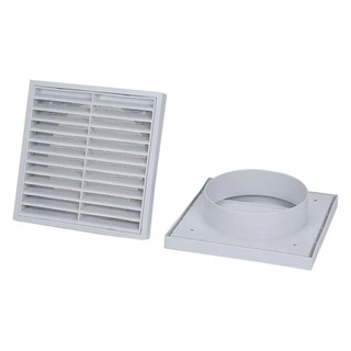 ROOMYCO 1 Cái Cửa Xả Không Khí Tươi, Lưới Tản Nhiệt Nhựa Cửa Thoát Khí, Tường Trần Đường Ống Thông Gió Màu Trắng Điều Hòa Ổ Cắm