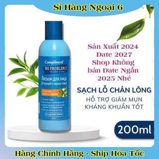 [DATE MỚI] Toner BHA Compliment No Problem làm sạch sâu, kiềm dầu, giảm mụn, mờ thâm 200ml của Nga