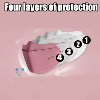 Bộ 50 Phiên Bản Hàn Quốc Hình Chữ V Hàn Quốc Người Lớn 4D 4plymask Đóng Gói Cá Nhân Khẩu Trang Hoạt Hình Ngắn Mặt nạ
